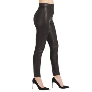 NEW! SPANX Faux Leather Like Skinny Pants Leggings Noir Small Retail $148